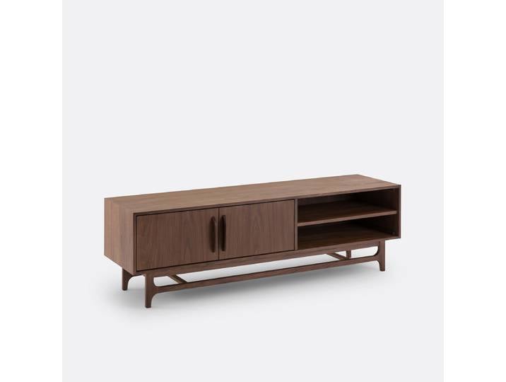LA REDOUTE Meuble TV plaqué noyer, Larsen Marron Noyer