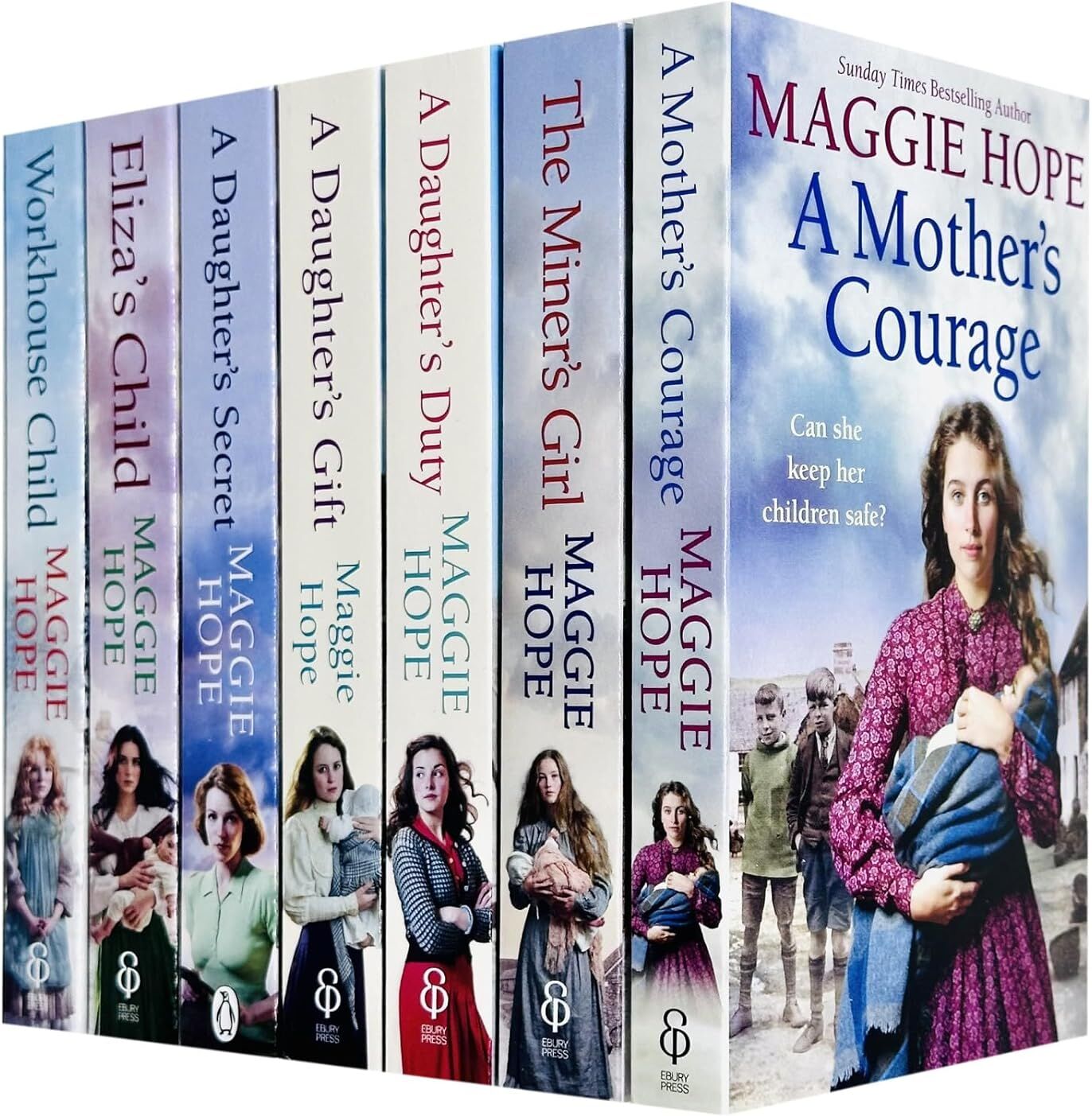 Ebury Press Maggie Hope Collection 7 Books Set (Eliza's Child, A Mother's Courage, A Daughter's Duty, Daughter's Gift and More)