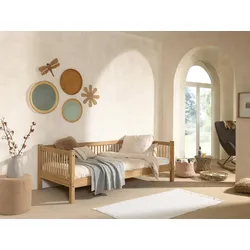 Kinderbett FORREST Naturfarben ca.90x200cm Echtholz Eiche