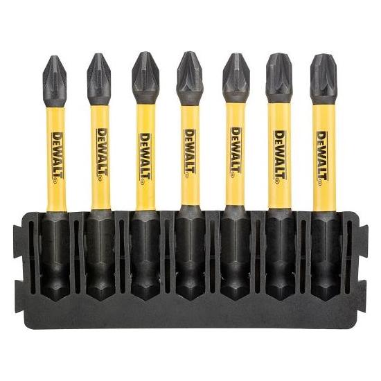 DeWalt 7pc 57mm Pozi Mix Bar Flextorq (Kreuz Pozidriv PZ) (DT70822)