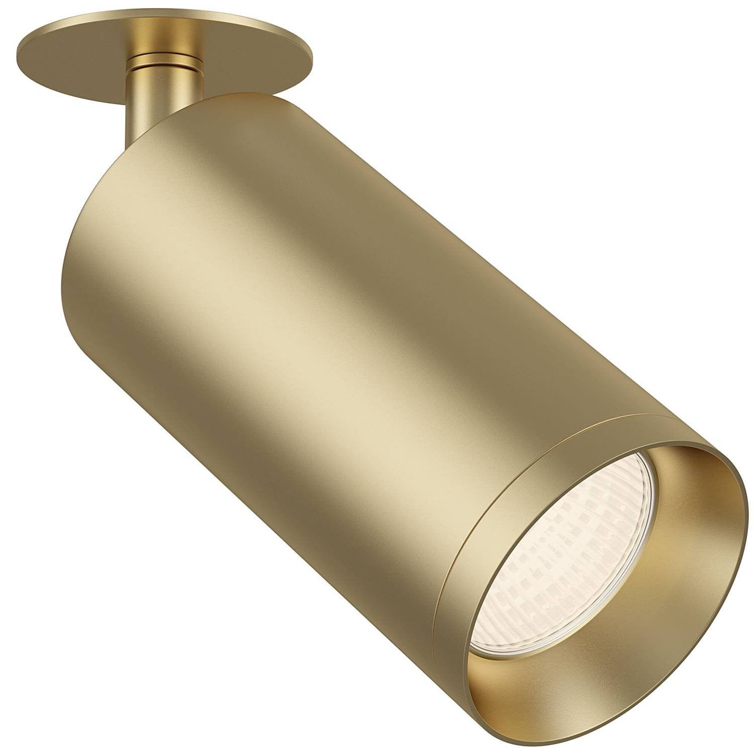 home24 Plafondlamp Focus type B, goud/messing aluminium, Ø 8 cm, GU10