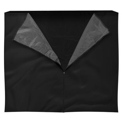 ML-Design Kaminholzregal Abdeckung, LxH: 240 x 165 cm, Schwarz, wetterfest, Polyester Wetterschutz, Schutzhülle für Feuerholzregal, Brennholzregal
