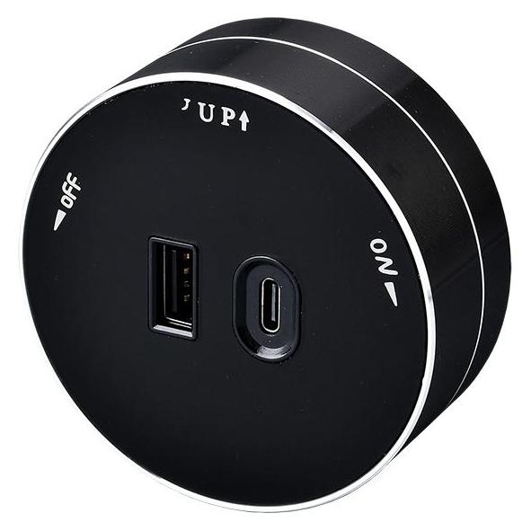 Viking Schubladenmodul A60B, schwarz (USB-A, USB-C, 2 Ports) (VA60B)