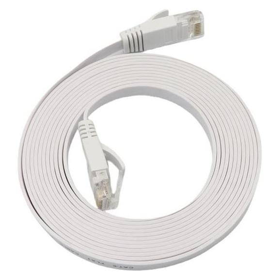 MicroConnect Netzwerkkabel (U/UTP, CAT6a, 5 m) (V-UTP6A05W-FLAT-LSZH)