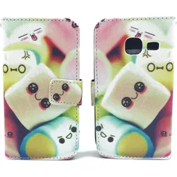 König Design Schutz Hülle für Samsung Galaxy J1 Mini Marshmallows Tasche Cover + 1 Panzer Schutz Glas (Samsung Galaxy J1 Mini), Smartphone Hülle, Transparent
