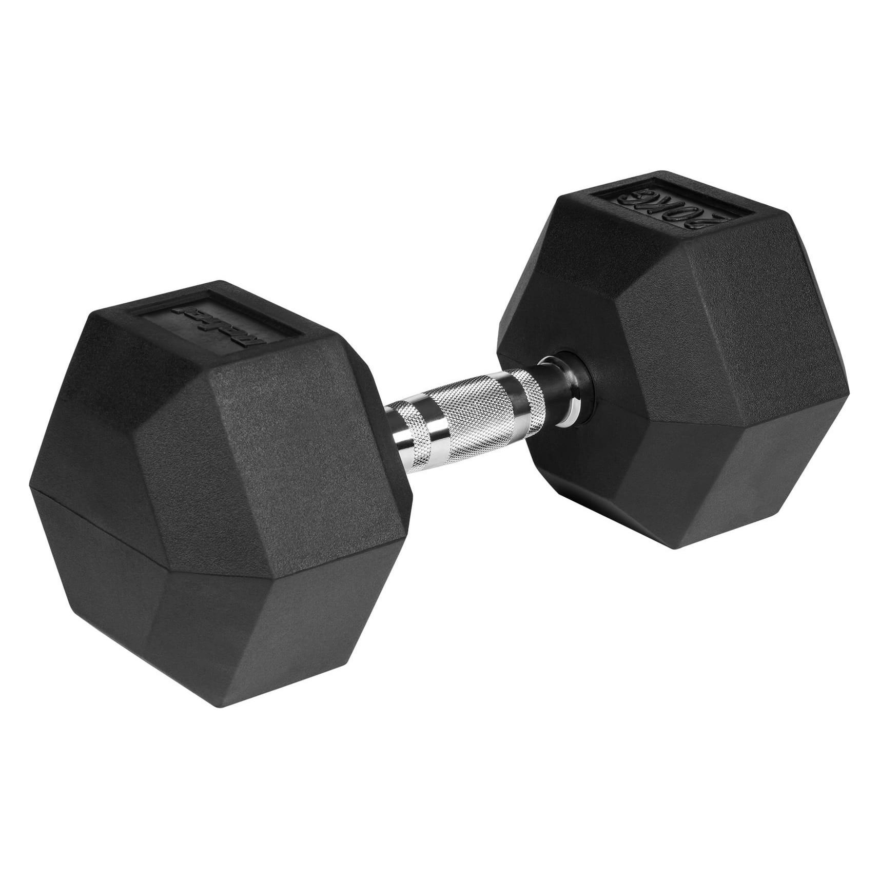 Rebel Gummierte Hantel aus Gusseisen HEX 20 kg ACTIVE (RBA-2325-20)