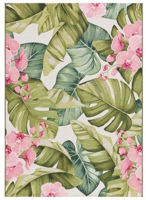 SAFAVIEH Barbados Huld Tropical Indoor/Outdoor Waterproof Rug