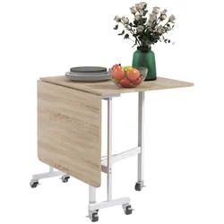 HOMCOM - Esstisch - 120L x 80B x 73H cm - natur
