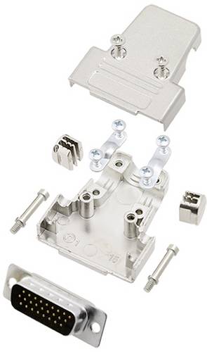 TRU COMPONENTS TCTRIM15HDP26K 7709848 D-SUB Stiftleisten-Set 180° Polzahl: 26 Lötkelch 1St.