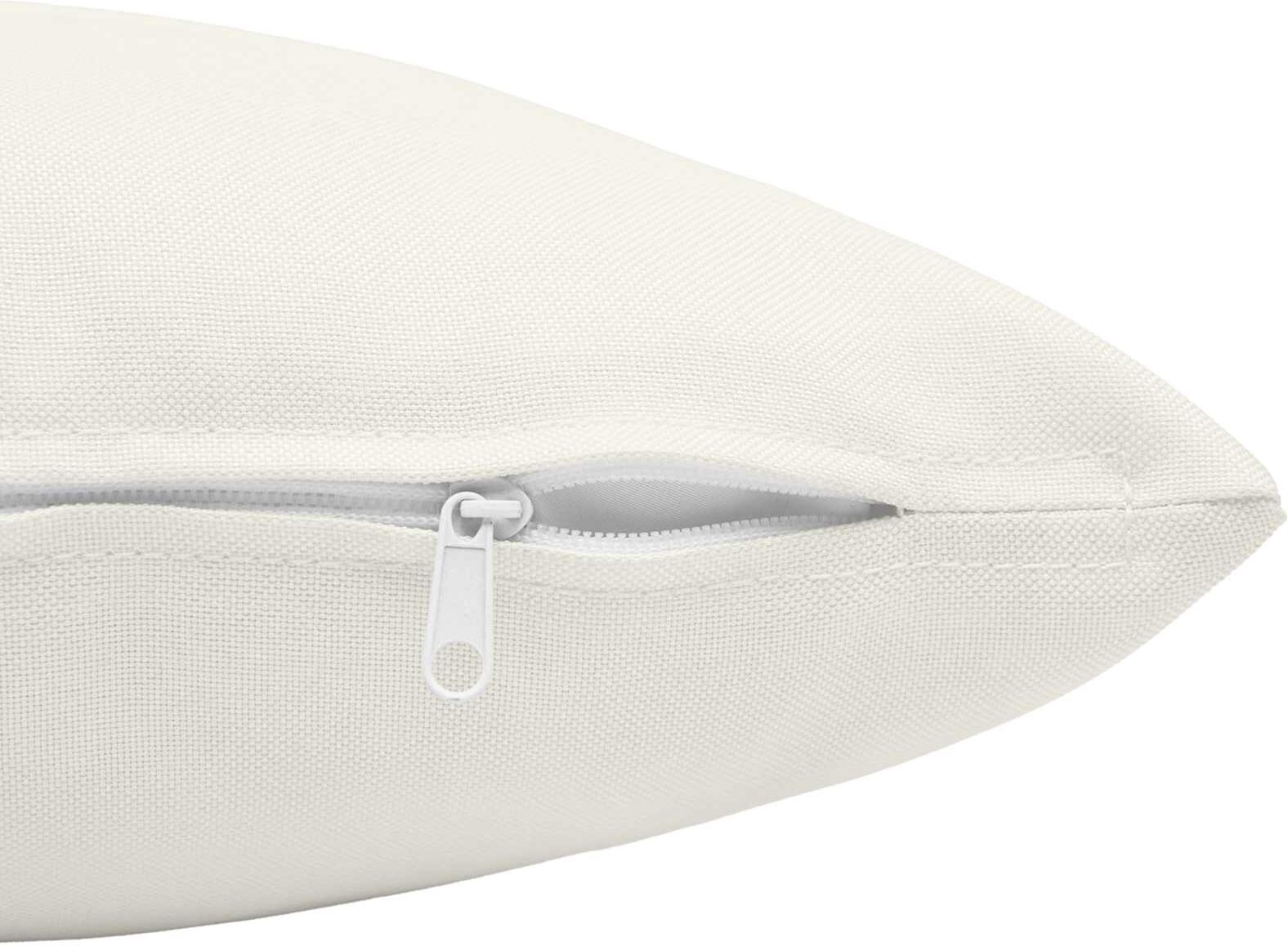 vidaXL Coussin avec oreiller HEERLEN 2 pc Blanc Tissu