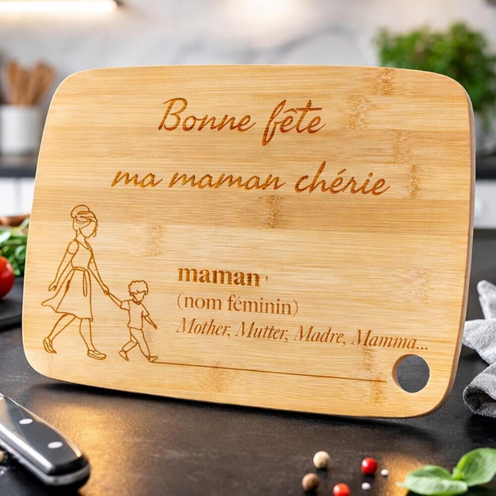 Ocadeau Planche à découper maman