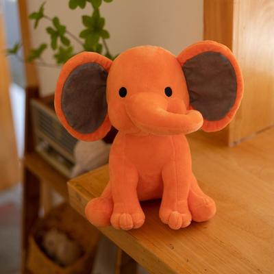 DynamicDeals Cozy Elephant Plush Pillow Soft Kawaii Stuffed Animal Sleeping Aid For Kids & Babies orange