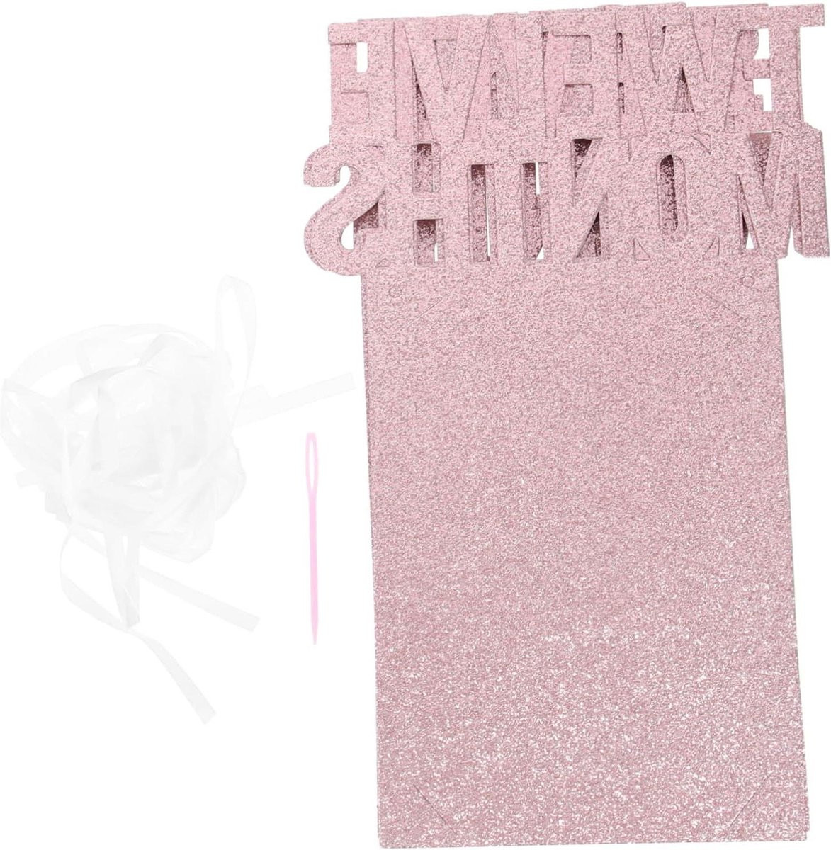 Baby Foto Slinger Mijlpaal Banner met Clips Goud 18 x 13 cm
