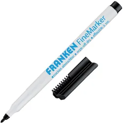 FRANKEN Whiteboard- und Flipchart-Marker Schwarz