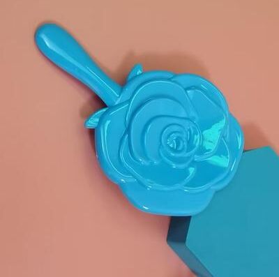 Fusion Finds Retro Rose Pocket Mirror Vintage Handheld Makeup Mirror For Travel & Everyday Beauty blue