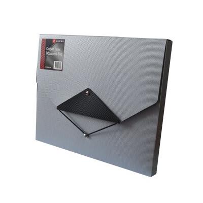 OEM Kohlefaser-Kunststoffmappe 250x310x30x09 mm Klappen/Elast mit Buchrücken