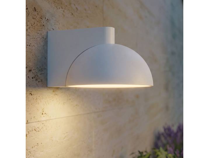 Applique d'extérieur LED Velira, métal, IP54, gris clair - Lucande - Moderne - À ampoule unique