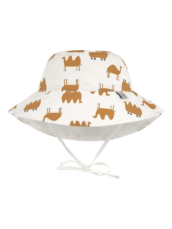 Lässig Wende-Sonnenhut in Creme - 46-49 cm