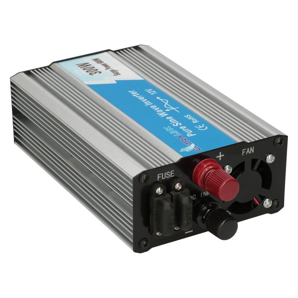 Extralink CAR VOLTAGE CONVERTER 12V - 230V, 300W, PURE SINUS OPIP-300W (EX.18068)