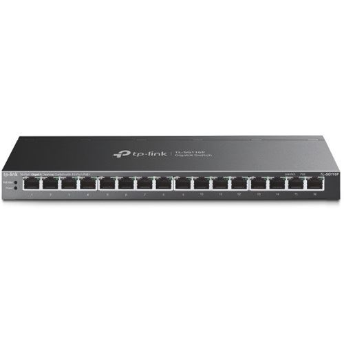 TP-Link 16-PORT GIGABIT POE+ SWITCH 120 W POE POWER STEEL CASE