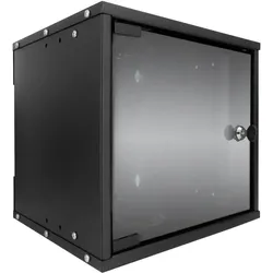 Intellinet 10" Wandverteiler (6 HE, 10 Zoll Rack), Serverschrank, Schwarz