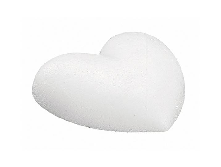 Rayher Styropor-Herz Flach 23 × 24 × 5.5 cm