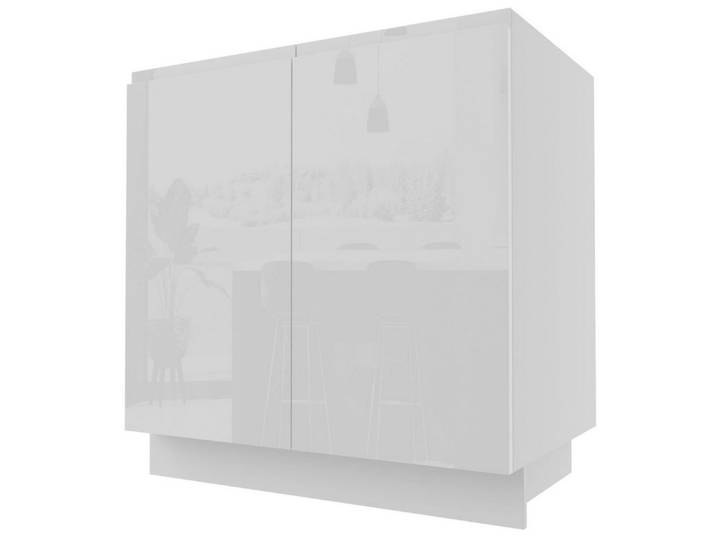 Feldmann-Wohnen Unterschrank Florence (Florence, 1-St) 80cm Front- & Korpusfarbe wählbar grifflos 2-türig Soft-Close-Funktion