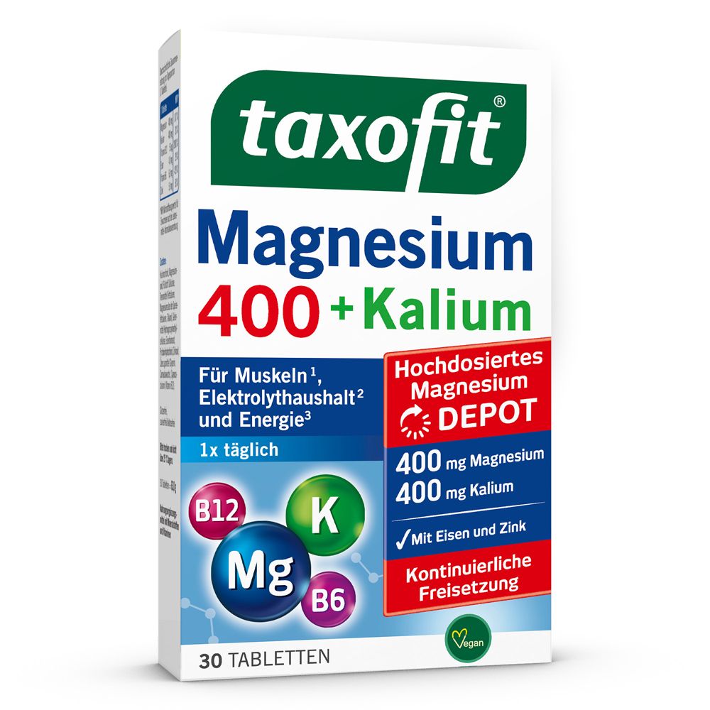Taxofit Magnesium 400+Kalium Depot Tabletten 30 St