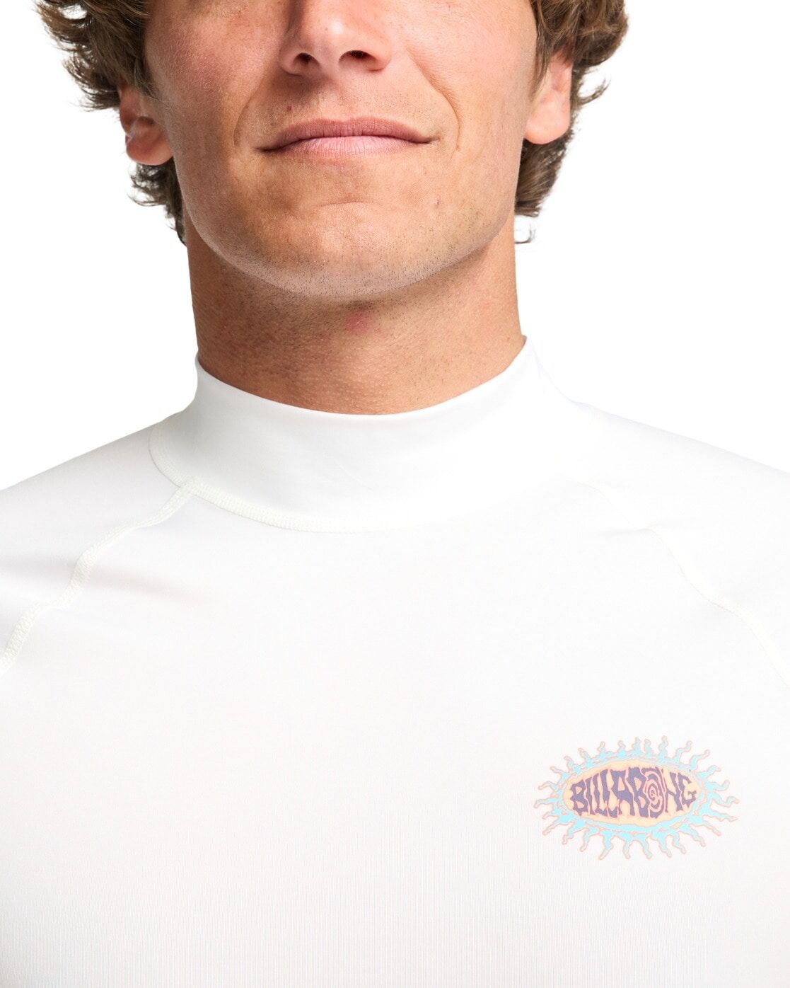 Rash Guard BILLABONG "Re Issue", Herren, Gr. M, weiß, Obermaterial: 84% Polyester, 16% Elasthan., Shirts Rash Guard