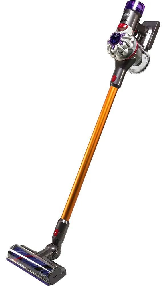 Dyson V8 Absolute, 2-in-1-Stabstaubsauger, Beutellos, Silber, Gelb, Trocken, Zyklonal, Teppich, Harter Boden