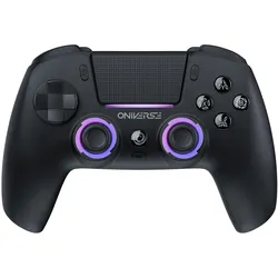 Oniverse Starion PS5 kabelloser Bluetooth-Controller, Obsidian-Schwarz (Android, iOS, PC, PS3, PS5), Gaming Controller, Schwarz