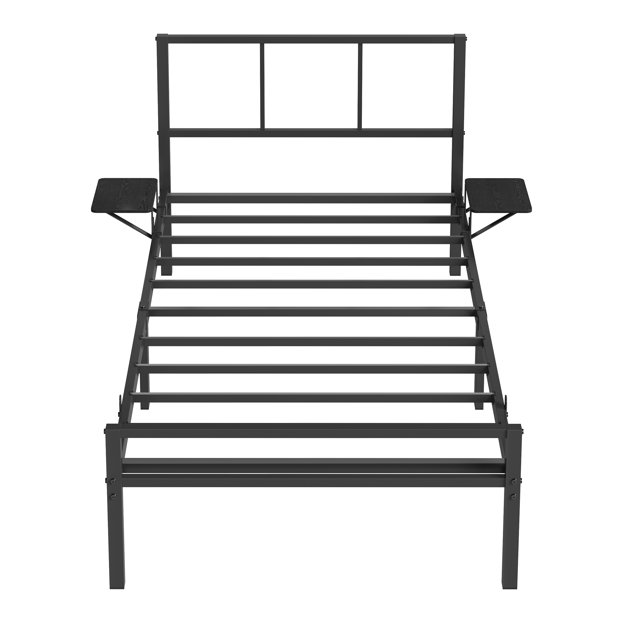 VASAGLE Einzelbettgestell, für 90 x 190 cm Matratze, Metallrahmen RMBB35192BD01