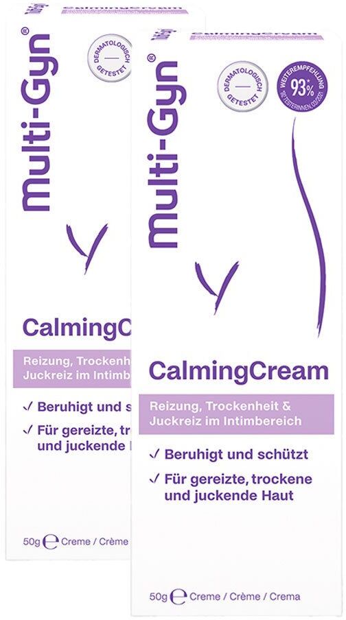Multi-Gyn CalmingCream Juckreiz im Intimbereich Doppelpack 2x50 g Creme