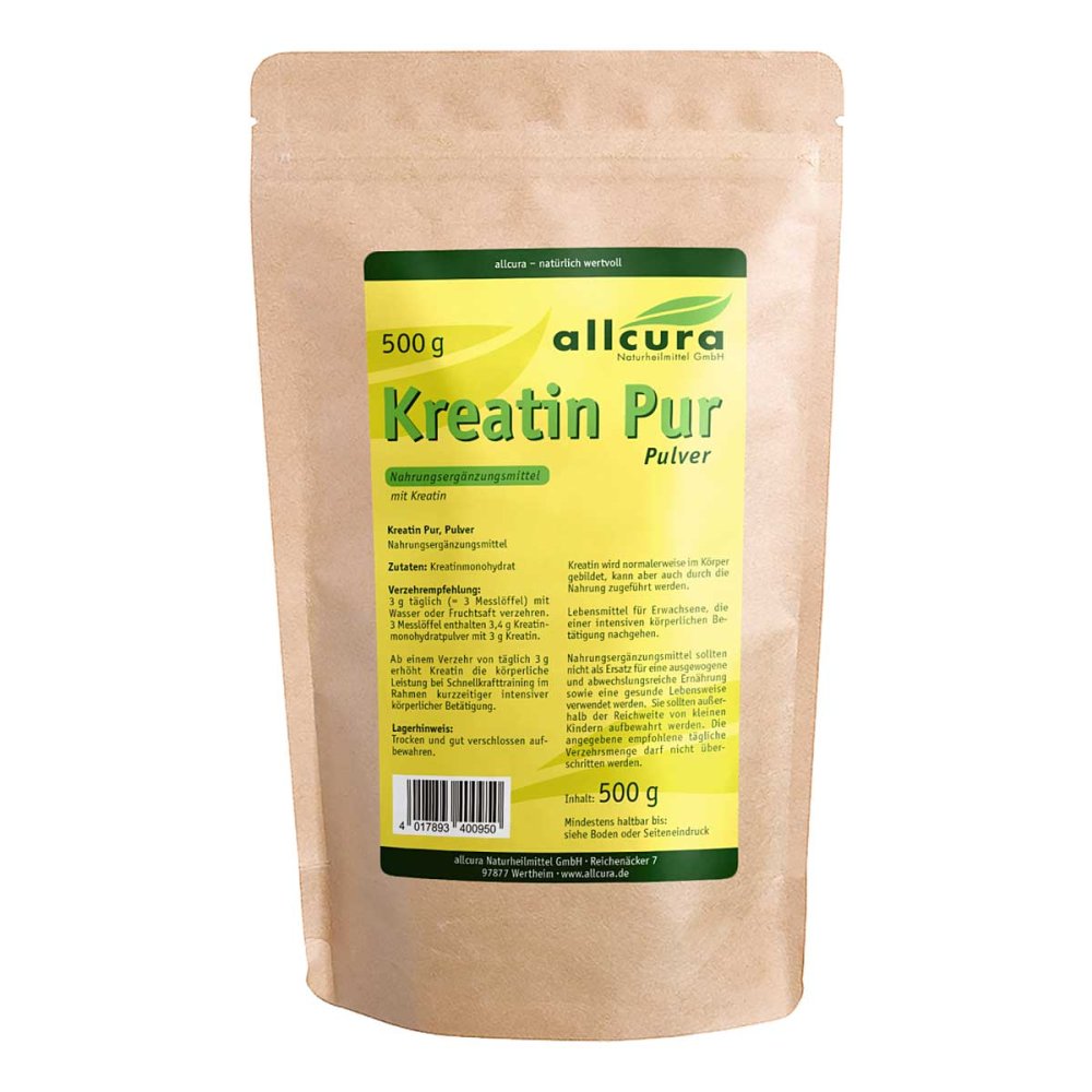 allcura Naturheilmittel GmbH Kreatin Pur Pulver Premium Qualität 01452951