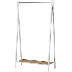 Garderobenständer   ¦ silber ¦ Metall ¦ Maße (cm): B: 100 H: 170 T: 38.0