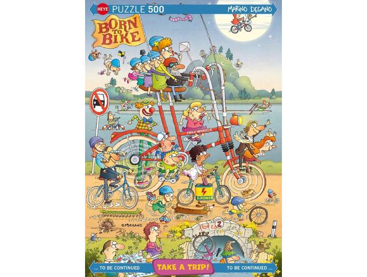 Heye 803074 - Puzzel 500 stukjes - Marino Degano Take a Trip - Meerkleurig