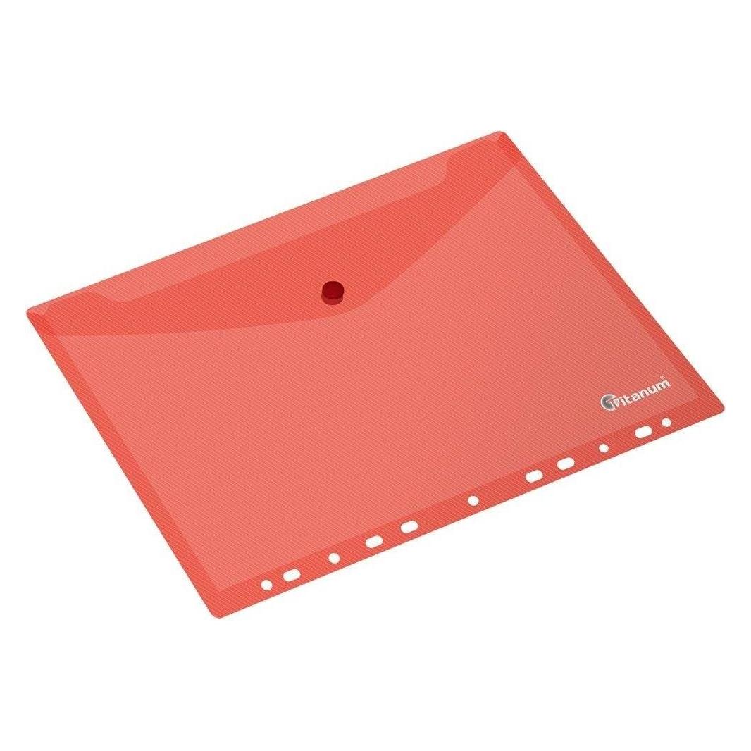 Titanum Roter A4-Umschlagordner aus PP mit europäischer Perforation (A4) (47591676)