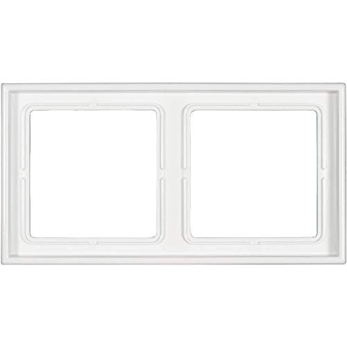 Jung 2-voudig frame LS 990 en inbouwdoos LS 982 in alpinewit