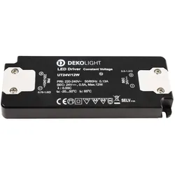 Deko-Light LED Netzgerät FLAT, CV, UT24V/12W, IP20, schaltbar D-862233