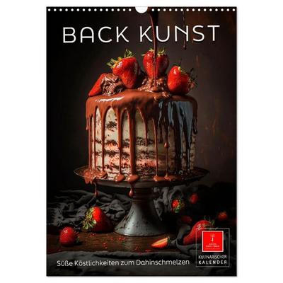Back Kunst - Süße Köstlichkeiten zum Dahinschmelzen (Wandkalender 2027 DIN A3 hoch), CALVENDO Monatskalender