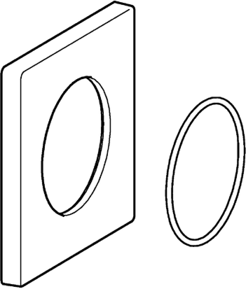 Hansa Rosette 75 x 75 mm zu 0287 komplett 59913430