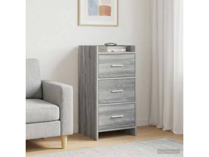 RJPLMFV Moderne Anrichte, 40 x 36 x 80 cm, Holz Moderner Aufbewahrungsschrank, mehrere Regale, Metallgriffe, einfache Reinigung