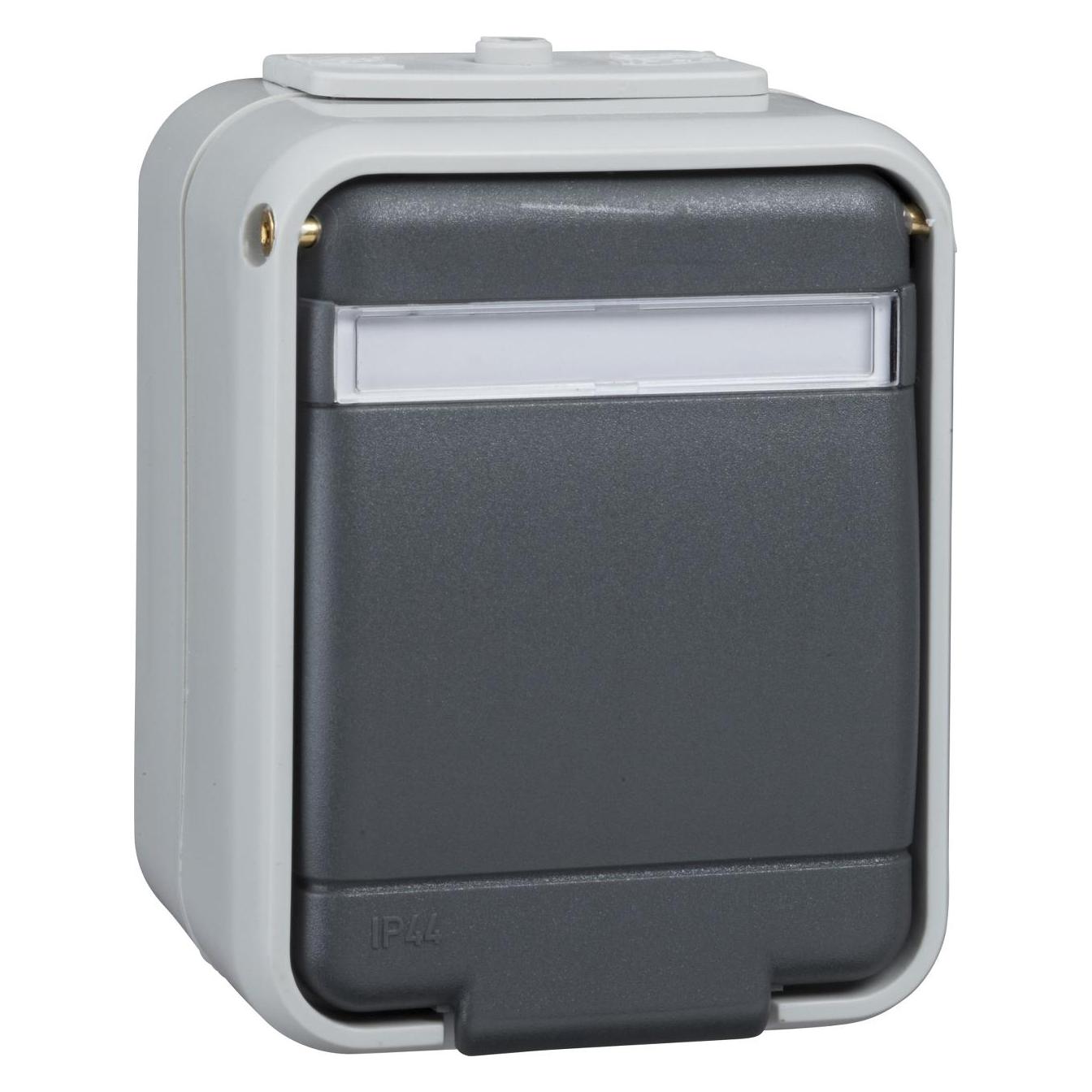 Schneider GmbH Steckdose 16A AquaTop licht/basaltgrau (ELG445019)