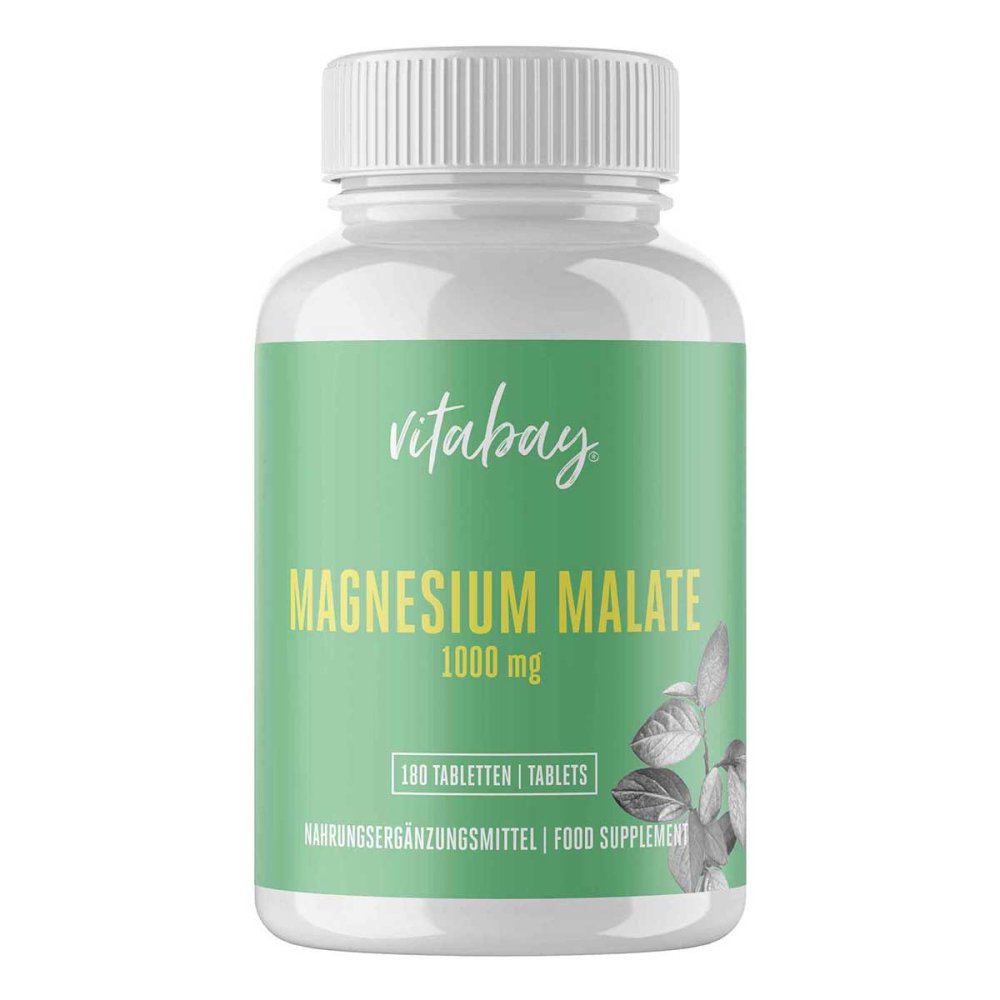 Vitabay CV Magnesium Malate 1000 Mg Vegan hochdosiert Tabletten 18236559
