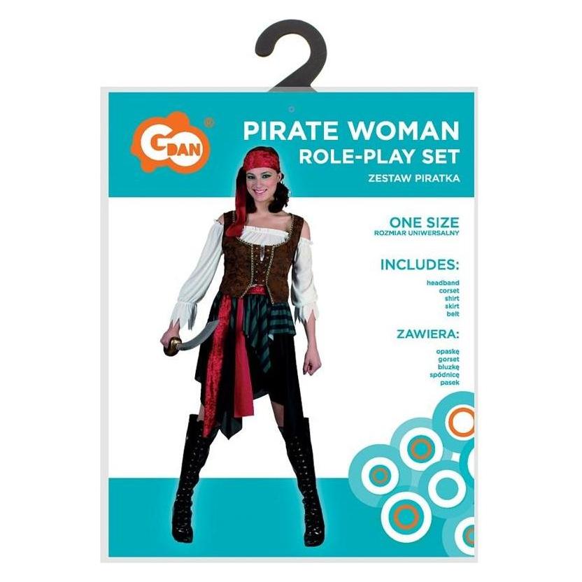 GoDan Piratenkostüm für Erwachsene, Universalgrösse (One Size) (58222292)