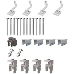 VAILLANT Schrägdach-Set, Basis für Montage 1 x VPV P, Rahmen silber
