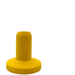 Rosette für Trennwandfuß Höhe 6 cm (bunt) gelb