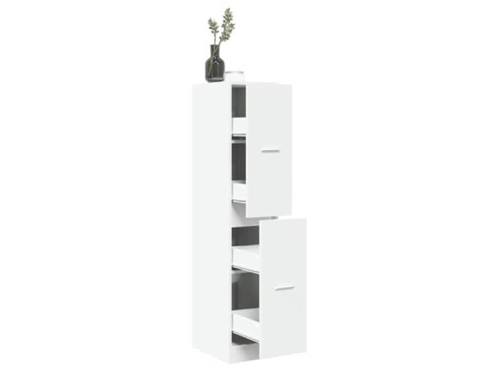 GPWERSDF Apothekerschrank Weiss 30 x 41 x 144,5 cm Holzwerkstoff Stabiler Holzwerkstoff, feuchtigkeitsbeständig, Metallschienen, elegante Griffe, vielseitig, Küche, Wohnzimmer, Büro