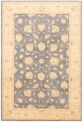 Ecarpetgallery Hand-knotted Peshawar Finest Denim Blue Wool Rug