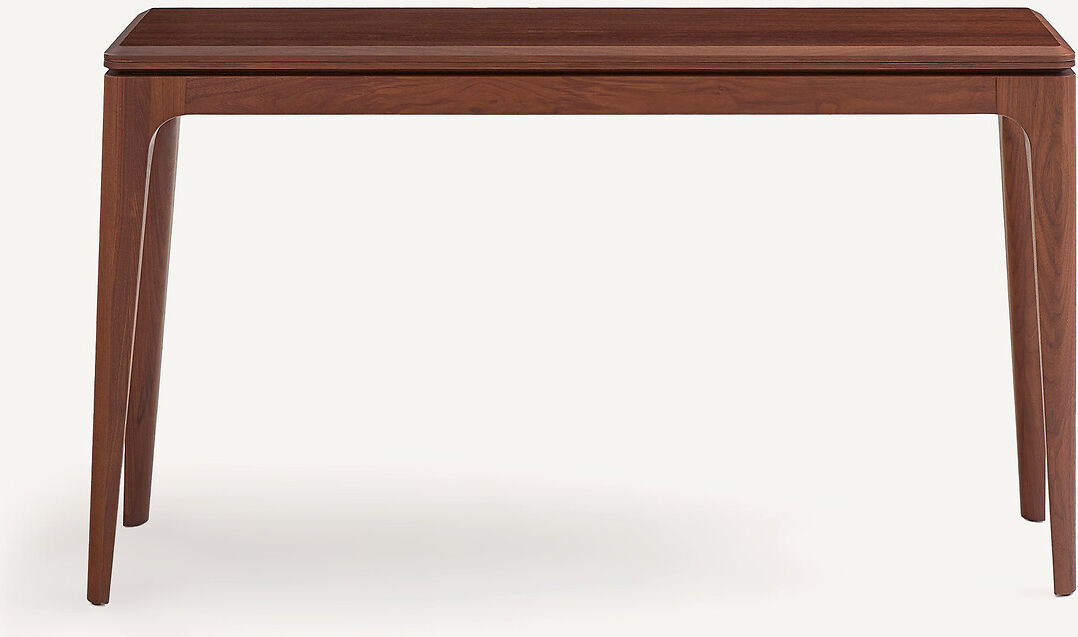 AM.PM Console table extensible, en noyer massif et plaqué noyer, SANARA